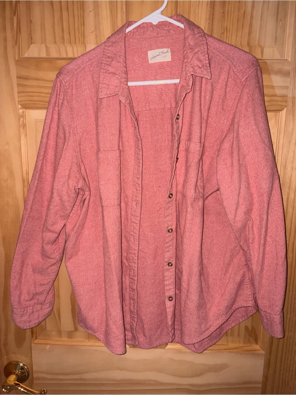 Universal Thread Coral Button-Front Shirt Jacket